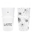 Üveg latte pohár Latte