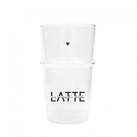 Üveg latte pohár Latte
