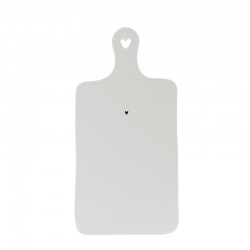 Porcelán vágódeszka - Heart black