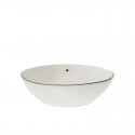 Porcelán sushi tál white/little heart in black