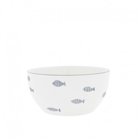 Porcelán tál – Blue Fish