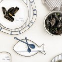 Porcelán tányér – Blue Fish