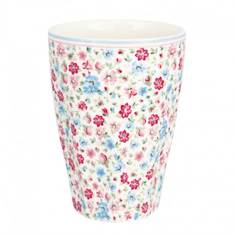 Porcelán francia latte bögre Louisa white