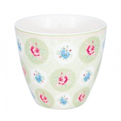 Porcelán latte bögre Elle pale green