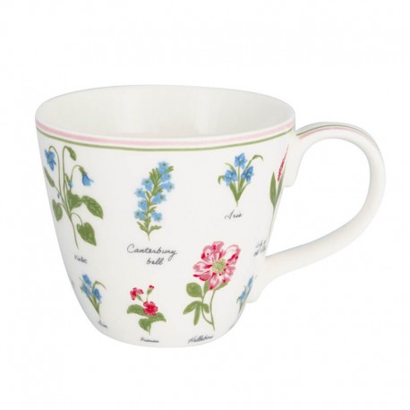 Porcelán teásbögre Agnes white