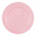 Porcelán tányér Dotty pale pink