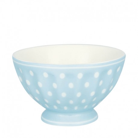 Porcelán müzlis tál Dotty pale blue - M méret