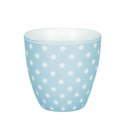 Porcelán mini latte bögre Dotty pale blue