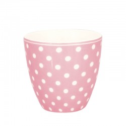 Porcelán mini latte bögre Dotty pale pink