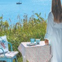 Porcelán latte bögre Dotty pale blue