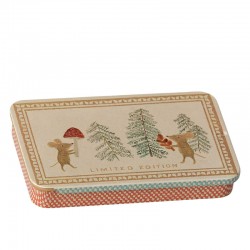 Maileg fém doboz csúszó fedéllel – Christmas mice