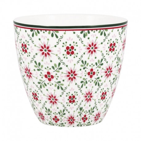 Porcelán latte bögre Nenne white