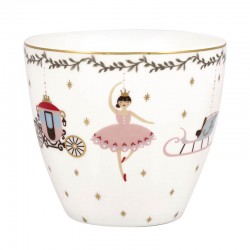 Porcelán latte bögre Royal christmas white