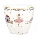 Porcelán latte bögre Royal christmas white