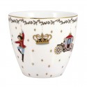 Porcelán latte bögre Royal christmas white