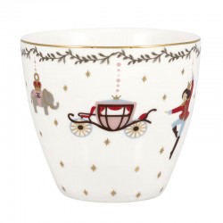 Porcelán latte bögre Royal christmas white