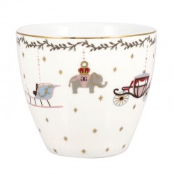 Porcelán latte bögre Royal christmas white