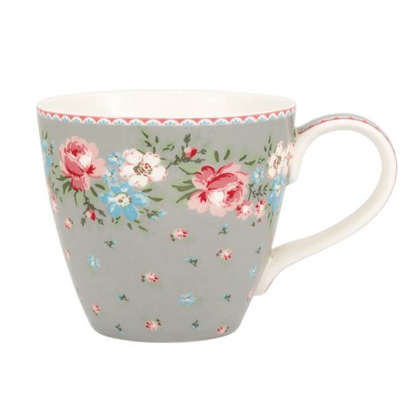 Porcelán teásbögre Clara grey