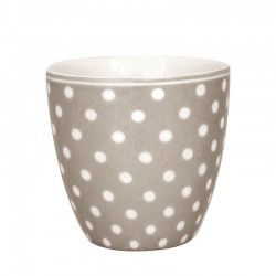 Porcelán mini latte bögre Dotty beige