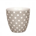 Porcelán mini latte bögre Dotty beige