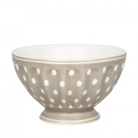 Porcelán szószos tál Dotty beige