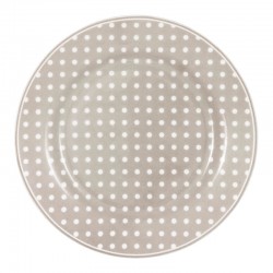 Porcelán tányér Dotty beige