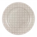 Porcelán tányér Dotty beige