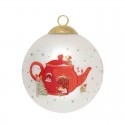 Karácsonyfadísz Joanni Teapot white