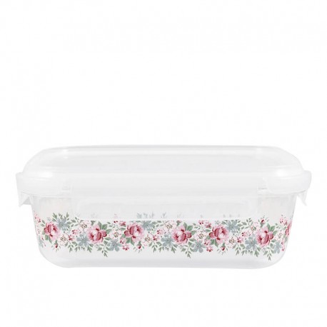 Üveg tárolódoboz Clara white
