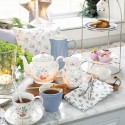 Porcelán csésze és alj Clara white