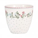 Porcelán mini latte bögre Celia white