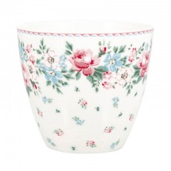Porcelán latte bögre Clara white