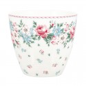 Porcelán latte bögre Clara white