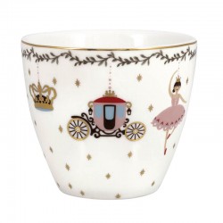 Porcelán latte bögre Royal christmas white
