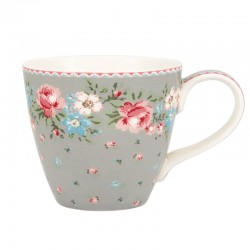 Porcelán teásbögre Clara grey