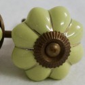 Bútorfogantyú Porcelán Sarah zöld