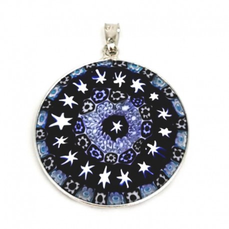Murano Glass Jewellery 32mm  Blue Night